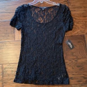 Forever 21 Sheer lace top (new with tags)